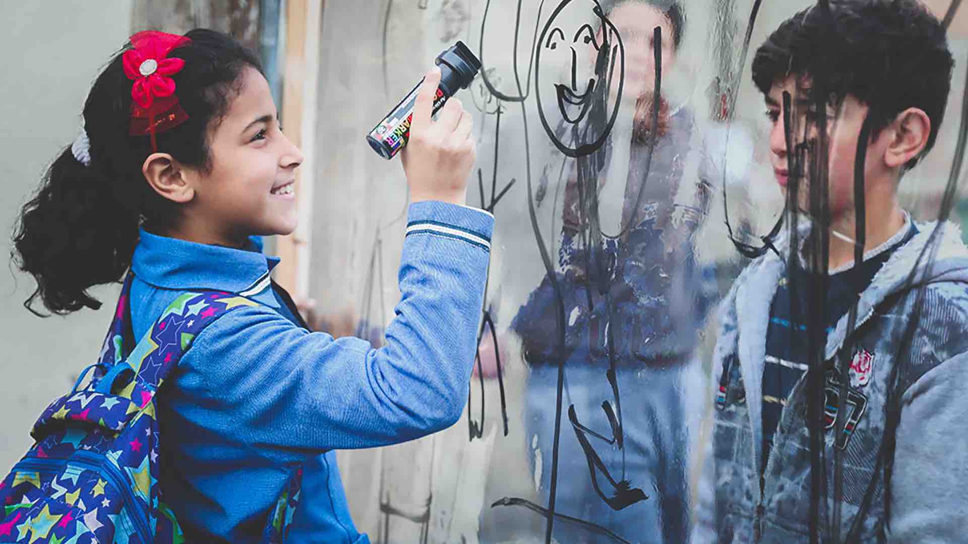 Streetart und Kinder für UNHIDE Jordan
